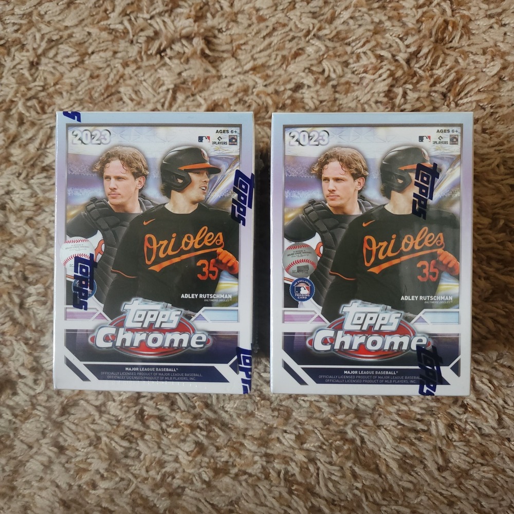 Topps Chrome Baseball 2023 Blaster 2-Box Lot New Factory Sealed
